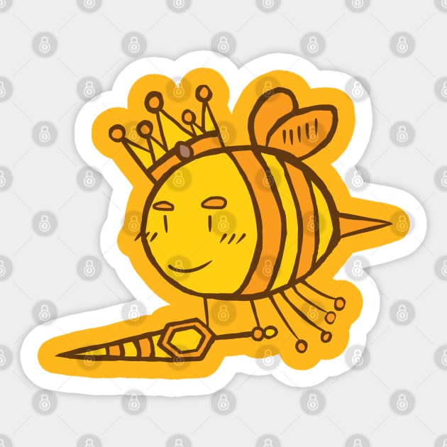 King Bee - The Lord of Honey Sticker by JonGrin